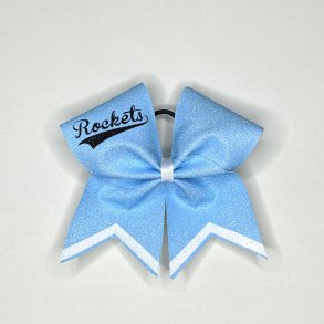 Lysbl Glitter Bow Rockets - sort tekst
