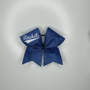 Bl Glitter Bow Rockets - hvid tekst - Cheermeup