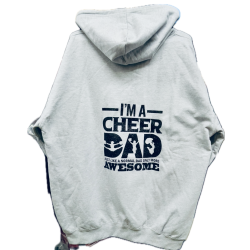 Gr hoodie med lynls - Cheer DAD