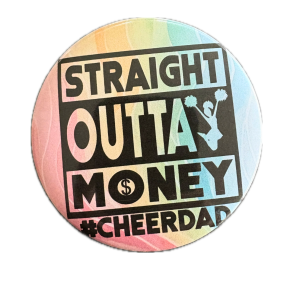 Badge - Cheer Dad #money