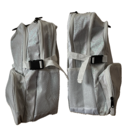 Glitter backpack - Hvid - ROCKETS