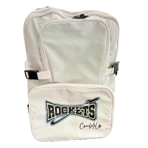 Glitter backpack - Hvid - ROCKETS
