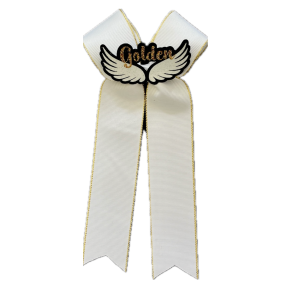 Long tail bow m/ 3D logo