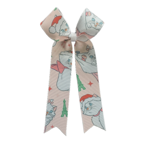 Parisian Cats Christmas  Long Tail Bow
