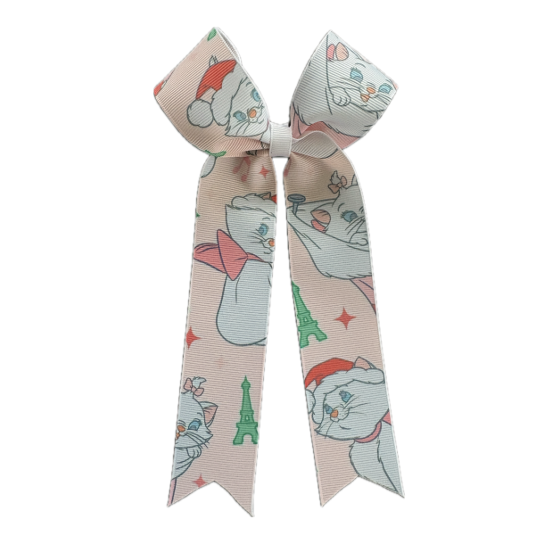 Parisian Cats Christmas  Long Tail Bow
