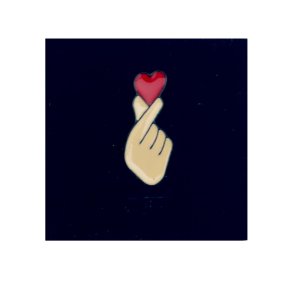 Finger heart PIN 