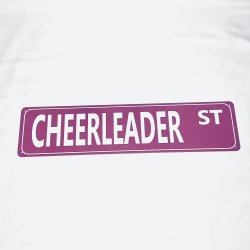 Cheerleader st. Skilt