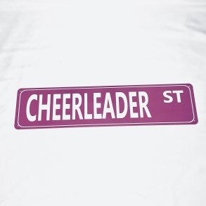 Cheerleader st. Skilt
