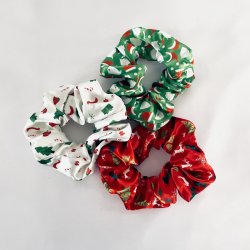 Jule scrunchie m/ lys
