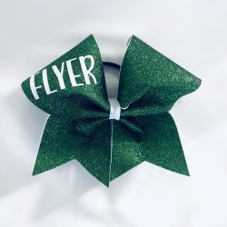 Grn glitter bow m/ FLYER