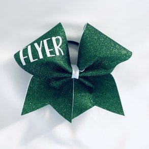 Grn glitter bow m/ FLYER