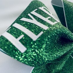 Grn glitter bow m/ FLYER
