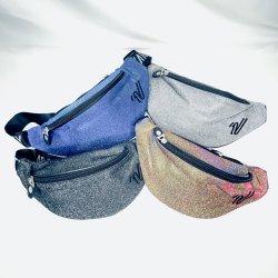 Varsity Glitter bltetaske - Guld