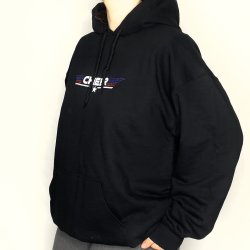 Sort Hoddie - "Topgun"
