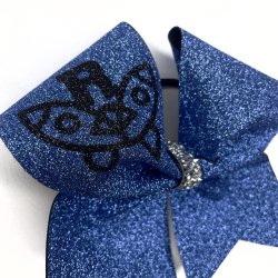 Bl glitter bow m/monogram raket