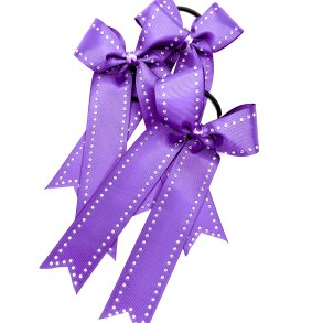  Violet Long tail bow m/ Sten