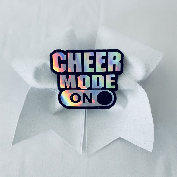  3D Cheer Mode -  Hvid glitter Bow