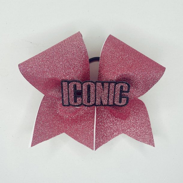 rose gold glitter bow - 3D ICONIC
