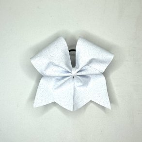 Hvid glitter bow