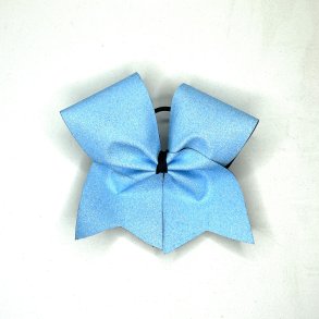 Lysebl glitter bow