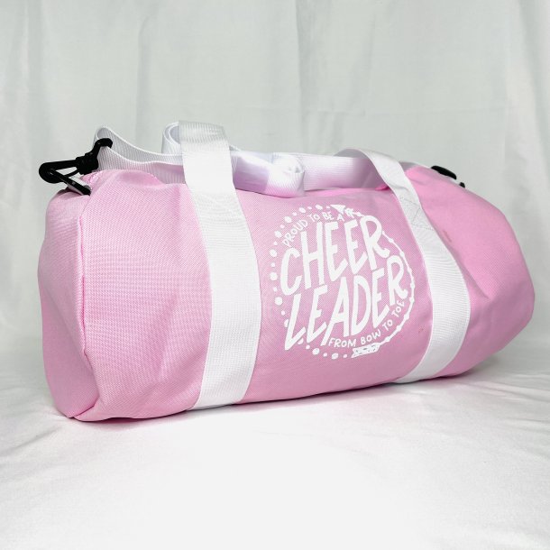 Passende fårehyrde Kabelbane Lyserød sportstaske med hvidt glitter tryk - Tasker og rygsække - Cheermeup