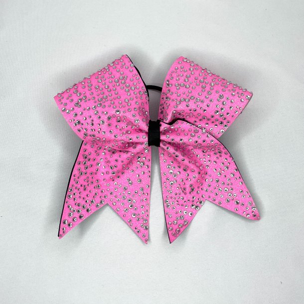 Rhinestone Pink glitter Bow 