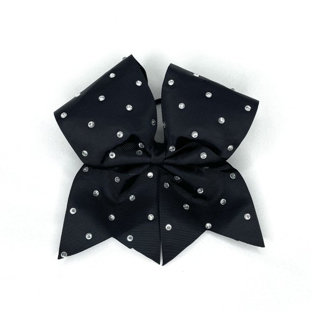 Sort Rhinestone Bow 