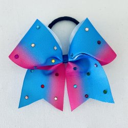 Lille Rhinestone bow - Bl/Pink