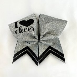 I love Cheer  slv Bow