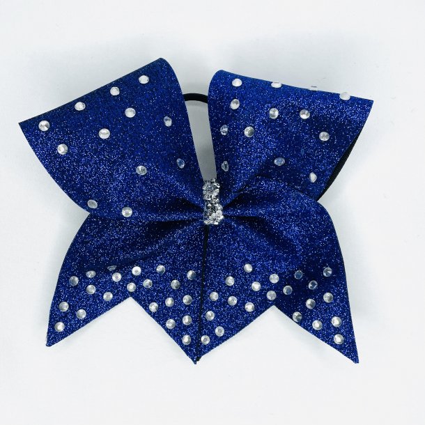 Royal blue Rhinestone Bow