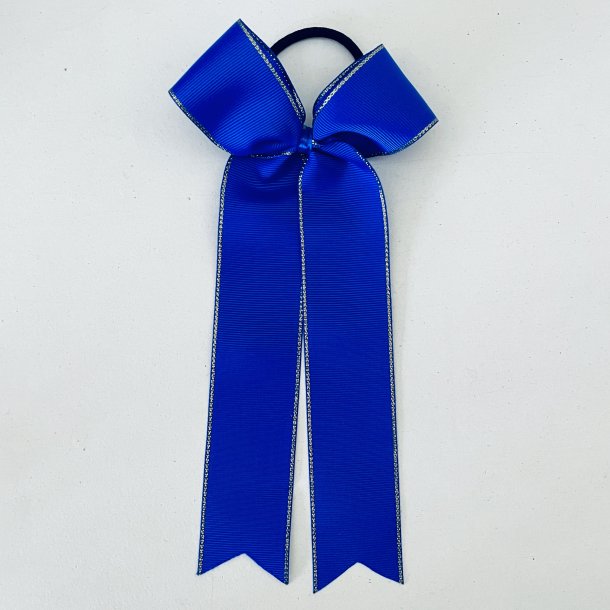 Royal blue long tail  bow