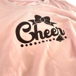 Lyserd t-shirts sort tryk 