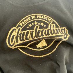 Sort t-shirts Guld tryk 