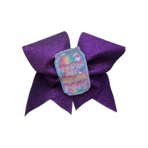 Lilla glitterbow med SODA POP