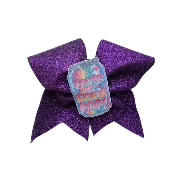 Lilla glitterbow med SODA POP
