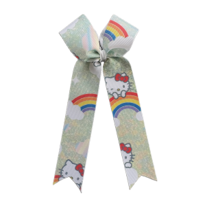 Hello Kitty & Rainbow  Long Tail Bow