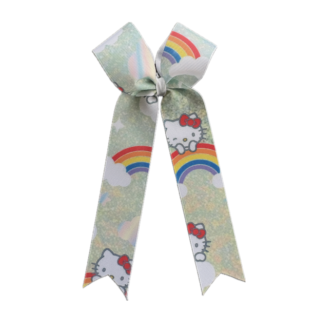 Hello Kitty &amp; Rainbow  Long Tail Bow