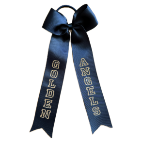  Sort long tail bow m/Golden Angels 