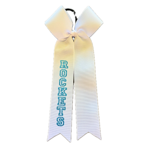 Hvid long tail bow m/ Rockets