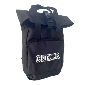 Recycled Mini Roll-Top Backpack - sort