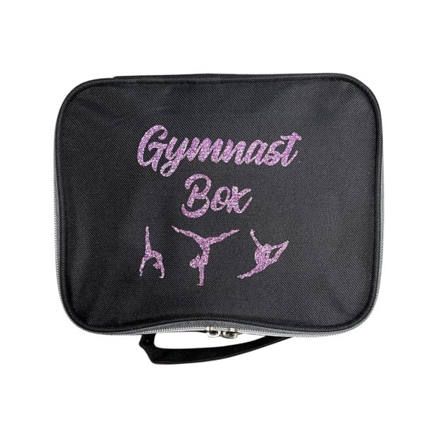 Sort Gymnast Box - Lilla tekst