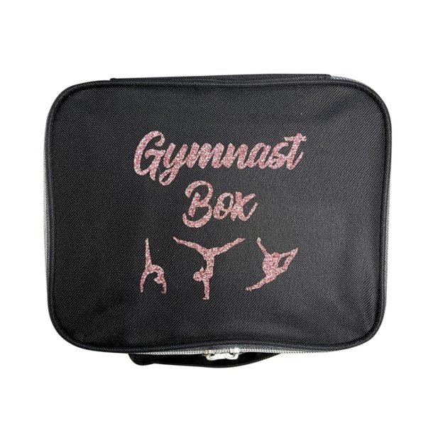 Sort Gymnast Box - Rosa tekst