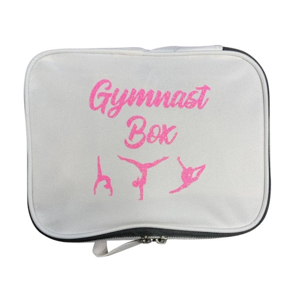 Hvid Gymnast Box - Pink tekst