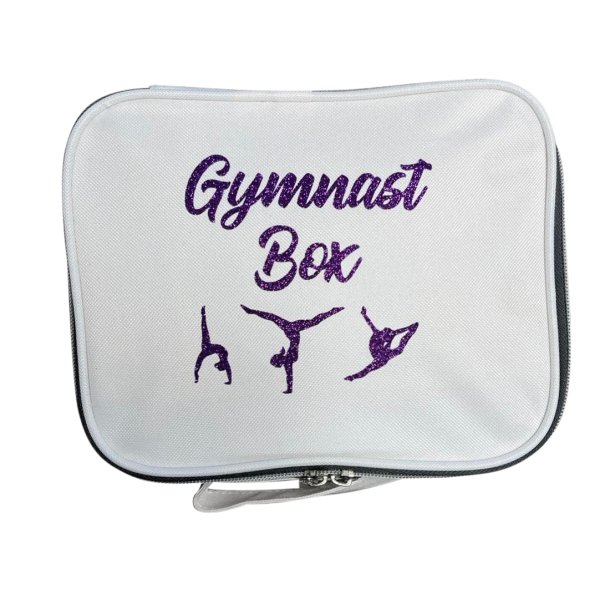 Hvid Gymnast Box - Mrkelilla tekst