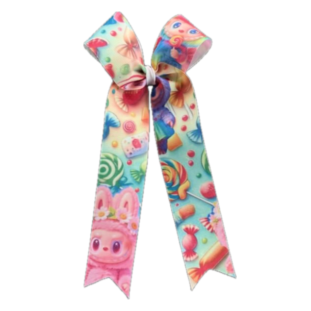 Candy Monster  Long Tail Bow