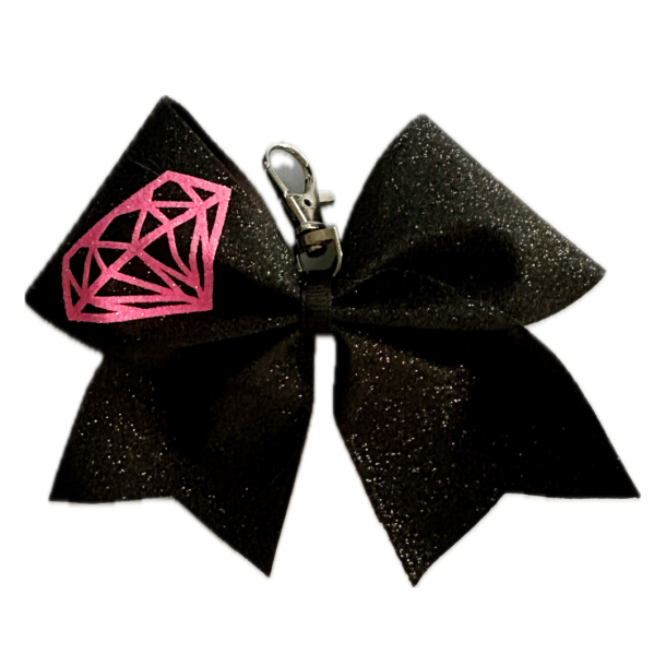 Sort Taske bow "Pink Diamond"